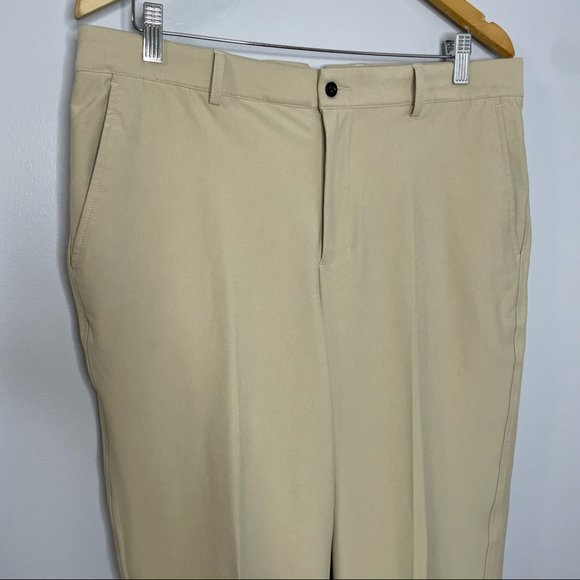 Dunning Everbest Tan Golf Pants Stretch - Picture 2 of 7